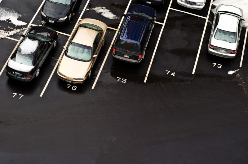 Asphalt Parking Lot Sealing detail